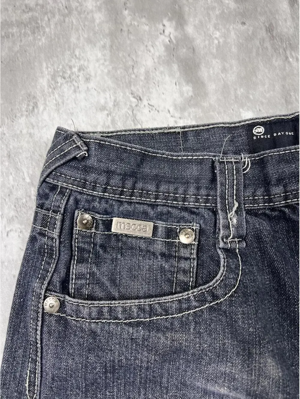 Y2K Baggy Dark Wash Jeans Wide Leg Skater Hip Hop Mecca